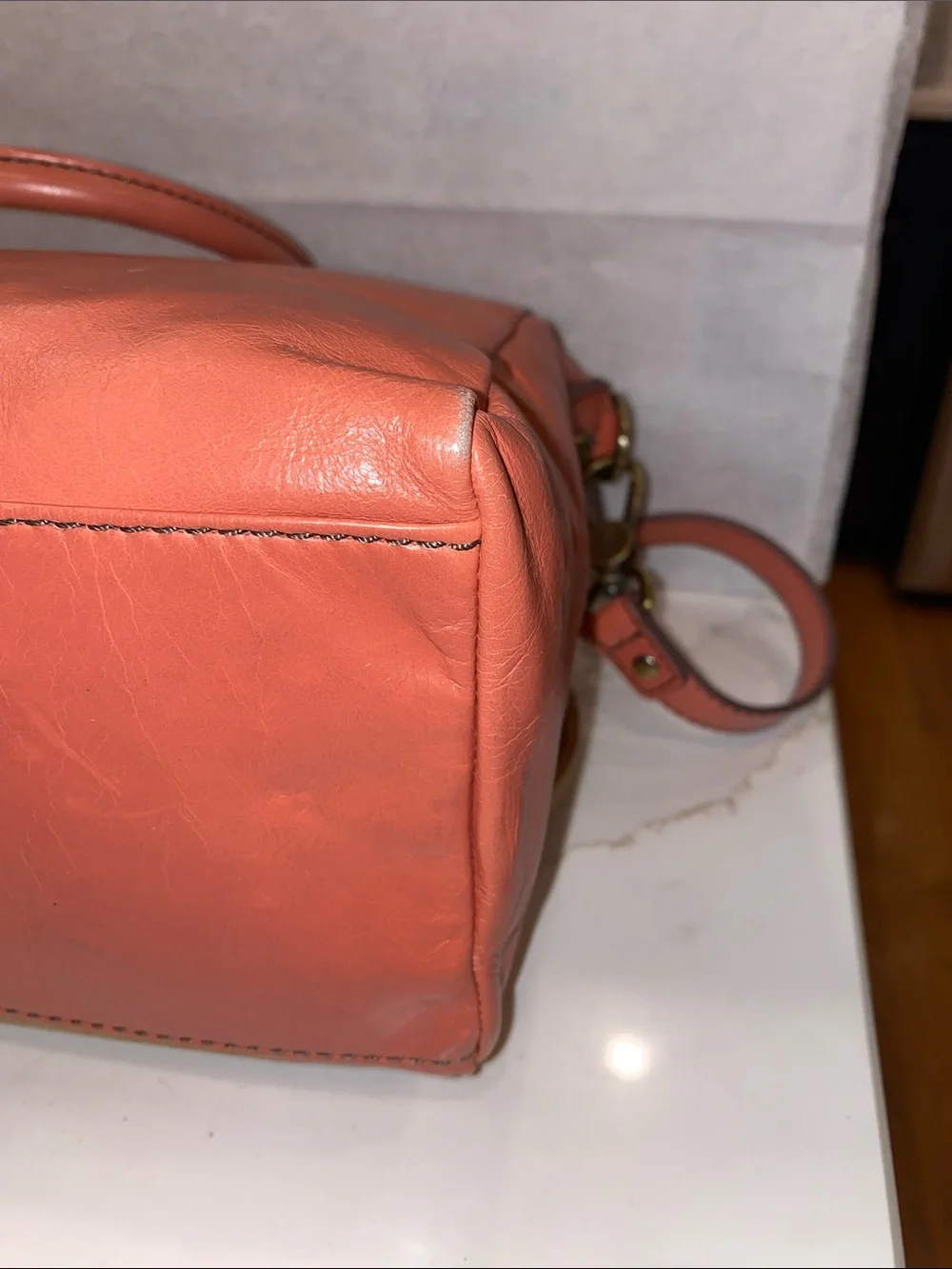 Hobo Sheila Leather Top-Handle Satchel crossbody- Cherry Blossom